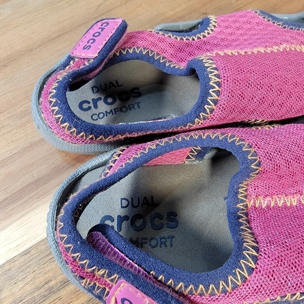 Crocs Swiftwater Sandals Pink Water Shoes Sandals Size C 7